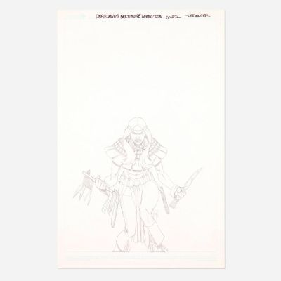 Lot 169 - Lee Moder, Deadlands: Massacre At Red Wing #1 Cover Baltimore Comic Con Original Art (Image Comics, 2011) | Landry Pop Auctions