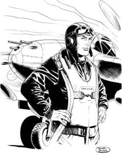 De Luca, Giuseppe - 1 Original drawing - Buck Danny | Catawiki