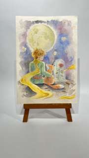 Zanella & Saras - 1 Original colour drawing - Piccolo Principe - 2024 | Catawiki