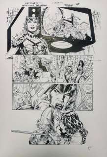 Jesús Merino (Blue Lines) + Vicente Cifuentes (Inker) - 1 Original page - Wonder Woman - Wonder Woman #755 Page 19 | Catawiki