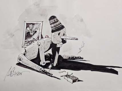 Milazzo, Ivo - 1 Original drawing - Pinocchio | Catawiki