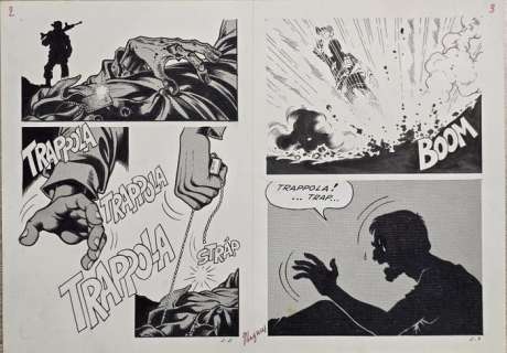 Magnus - 1 Original page - Lo sconosciuto - n.2 pag. 2 e 3 | Catawiki