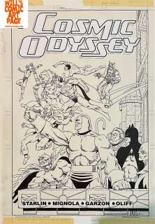 Jim Starlin Bob McLeod - Cosmic Odyssey #1 Cover (Dc, 1988)