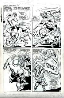 Ross Andru Bill Everett - Marvel Super-Heroes #14 P 14 (Best Battle Page in Story!) Large Art - 1967