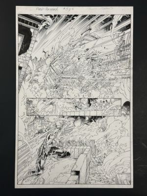 Flash Forward #3 Page 4 Splash ORIGINAL COMIC ART Brett Booth pencils | eBay US (Buy It Now)