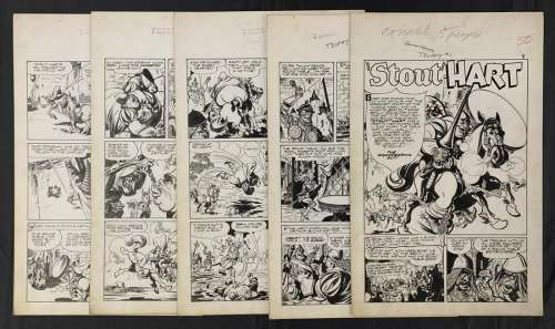 Trophy Comics #1 Full Original Story Art. | Weiss Auctions