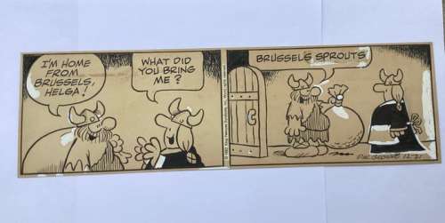 Dik Browne - 1 Original strip art - Hägar - 1982 | Catawiki