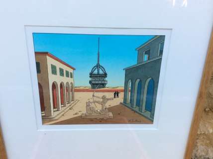 Juillard, André | Original colored illustration  - Trente-six vues de la Tour Eiffel  - nb.33  - (2002) | Catawiki