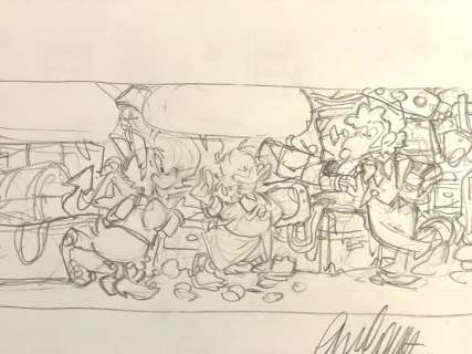 Cavazzano, Giorgio - 1 Original preliminary drawing - Topolino | Catawiki