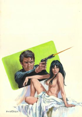 Rafael Cortiella | Original cover – Servicio Secreto: Hembra de fuego – Cortiella | Origin Of Comics