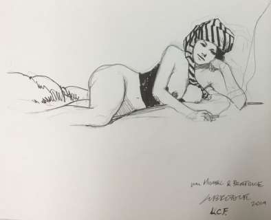 Liberatore, Tanino - 1 Original drawing - Femme allongée - 2014 | Catawiki