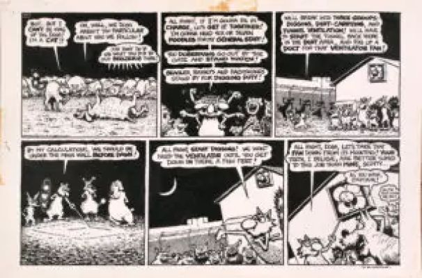 Gilbert Shelton | Fat Freddy’s cat – Animal Camp | La Galerie de la Bande Dessinée