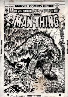 Frank Giacoia, Ron  Wilson - Man-thing #7 cover (1974)