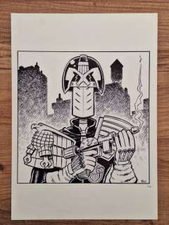 De Decker, Frodo - 1 Original drawing - De Ridder - De Ridder als Judge Dredd | Catawiki