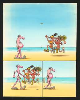 Edika - Couverture originale de Fluide Glacial n°218 d‘août 1994, Bidon à la plage. Marque d‘insolation et présence de piqûres