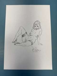 Di Caro, Gabriele - 1 Original drawing - Pin Up - 2025 | Catawiki