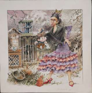 Hausman, René - 1 Original colour page - La grande tambouille des sorcières - 2004 | Catawiki