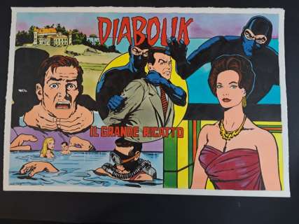 Camarda, Larry - 1 Original colour drawing - Diabolik - Il Grande Ricatto - 2025 | Catawiki