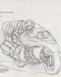 Gimenez, Juan Diamant Noir - Original Pencil Concept Sketch (1979) – Hand Signed - 1979 | Catawiki