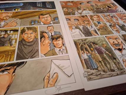 Arroyo, Jean-Michel - 2 Original colour page - Germinal | Catawiki