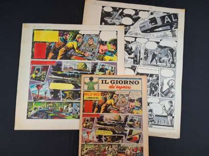 Zeccara, Nevio - 2 Original page - Willy West Il Mondo dei Meta - 1964 | Catawiki