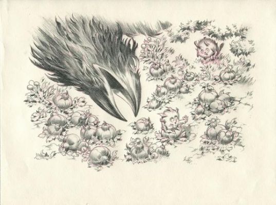 Stan Manoukian | Illustration originale - Monstre n’est pas bleu - Monstre | Daniel Maghen