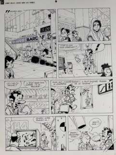 Seron - 1 Original page - Les Petits Hommes - Vingt mille lieues sous les terres - 1997 | Catawiki