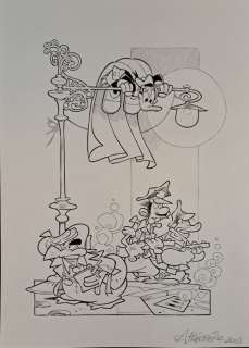 Freccero, Andrea - 1 Original drawing - Caccia a Paperinik - 2003 | Catawiki