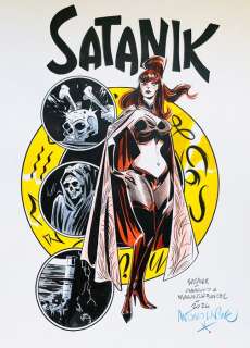 Lapone, Antonio - 1 Original colour drawing - Satanik | Catawiki