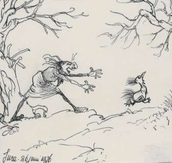 Dulieu, Jean - 1 dessin au critérium original - Paulus de Boskabouter - Eucalypta en Krakras - 1976 | Catawiki