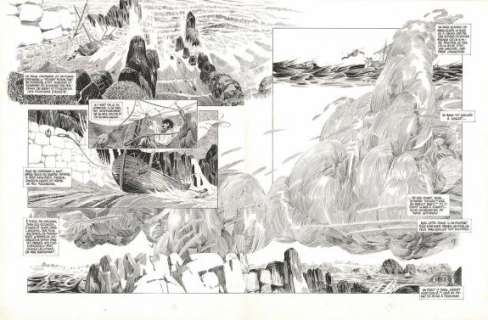 Michel Durand - Planches originales n°010-011 - Les Travailleurs de la mer