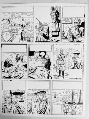 Marniquet - 1 Original page - Scoot et Hasting - Tome 1 : Le tombeau de Raskhenotep - 2001 | Catawiki
