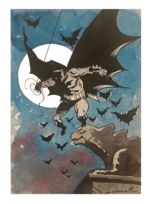 Giancarlo Caracuzzo - 1 Original colour drawing - Batman - 2024 | Catawiki