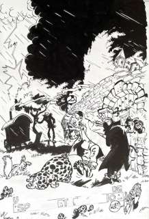 Jippes, Daan (Danier) - 1 Original page - Robbedoes en Kwabbernoot - Poster Art | Catawiki