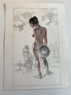 Hermann - 1 Original colour drawing - Comanche | Catawiki