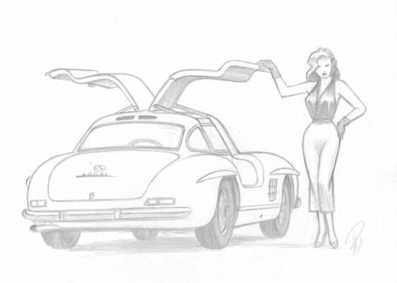 Laurent Paturaud - 1 Pencil drawing - Noces de Plomb | Catawiki