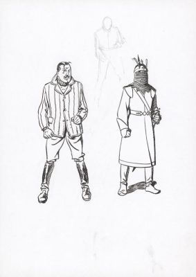 André Juillard | Illustration originale - Les Sarcophages du 6e continent - Tome 2 - Blake et Mortimer | Daniel Maghen