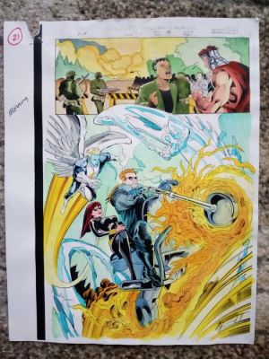 Terry sShoemaker / Christie Scheele - 1 Original page - color guide x-force annual 98 | Catawiki