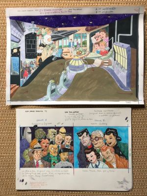 Daniel Torres - 2 Original colour drawing - Roco Vargas - Expo 92. Sala Roco Vargas - 1992 | Catawiki