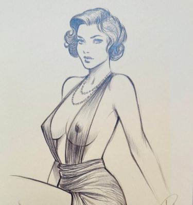 Paturaud, Laurent - 1 Original drawing - Lady Transparence - 2020 | Catawiki