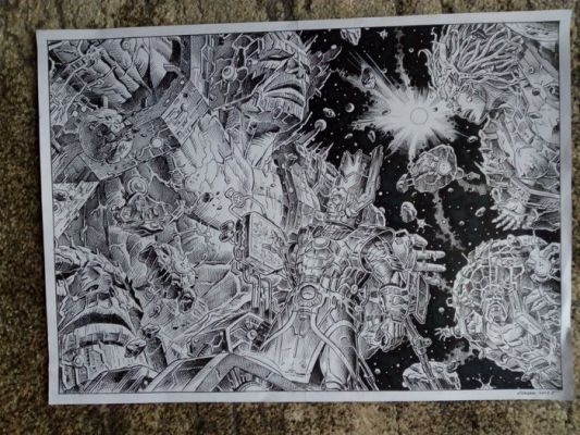 Comolo, Giorgio - 1 Original drawing - Galactus