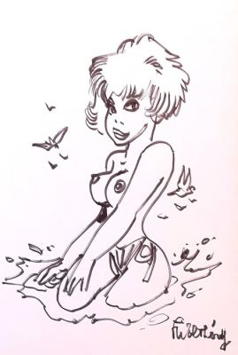 Walthéry - 1 Original drawing - Natacha | Catawiki