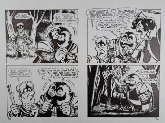 Magnus & Romanini - 1 Original page - La Compagnia della Forca: Il Rapimento di Annalisa | Catawiki