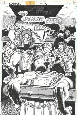 Ron Frenz - Original page - Superman - #106 p. 12 - 1995 | Catawiki