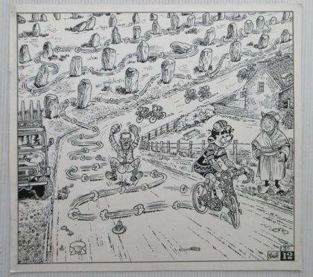 Buth - 1 Original page - Thomas Pips - in de ronde van Frankrijk - 5 juli | Catawiki