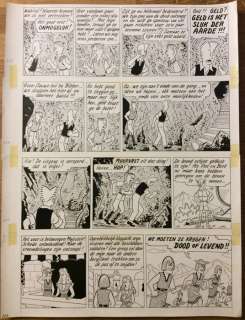 Pom | Original page  - Piet Pienter en Bert Bibber 5  - De Diamantmijnen van koningin Salami  - (1957) | Catawiki