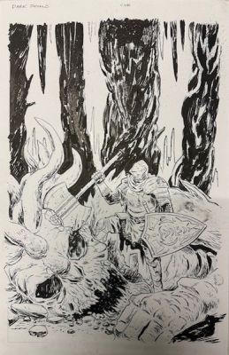 DARK SOULS TALES OF EMBER #2 MICHAEL WALSH ORIGINAL COVER ART | Scott’s Collectables