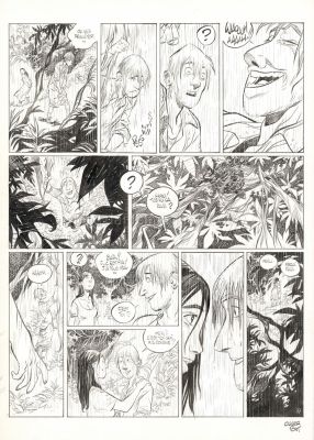 Olivier Pont | Planche originale n°39, présence de rustines - O Maneta - Un putain de salopard | Daniel Maghen