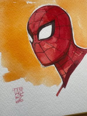 Alex Maleev - 1 Original colour drawing - Spider-Man | Catawiki