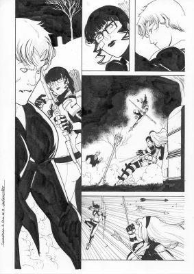 Continue Shopping | GWENPOOL #3 PAGE 7 ORIGINAL PAGE BY STEFANO NESI | Scott’s Collectables